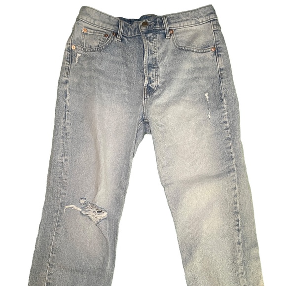 GAP Denim - GAP Cheeky Straight Petite High Rise in Light Blue